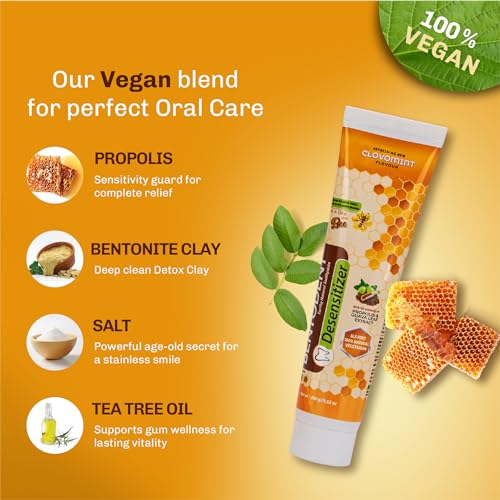Bentodent Toothpaste - Desensitizer Natural Sensitivity Relief Toothpaste with Clove And Mint - 100 Gm (FROM INDIA)SAB - View 2 of 3