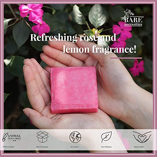 Bare Necessities Crans N Roses Natural Shampoo Bar | Anti Hairfall, Anti Frizz Shampoo, Restores Shine And Softness | Sulphate And Paraben Free Shampoo | Organic Shampoo for Women &amp; Men - 85 Gram - View 4 of 4