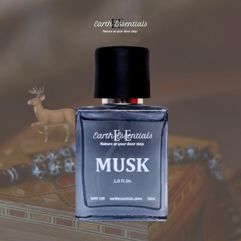 Earth Essentials Musk Perfume, Natural Body deodorant, For Men &amp; Women, Long Lasting Scent(30ml)FROM INDIA)NUSS - View 3 of 4