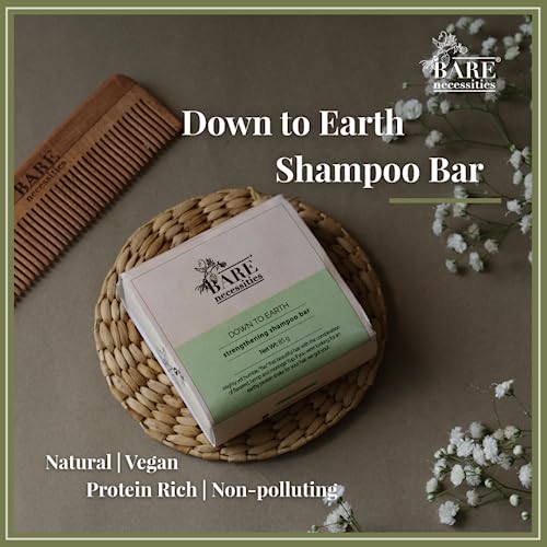 Bare Necessities Flaxseed &amp; Moringa Natural Shampoo Bar for Moisturizing, Detangle for Soft Shiny Hair | Paraben free shampoo | Plant-based vitamin-rich protein shampoo | Sulphate free shampoo for women | Best Shampoo for Dry and Frizzy hair - 85g - View 4 of 4