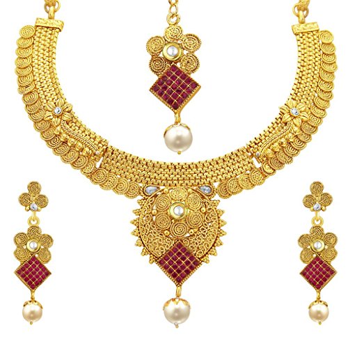 Sukkhi Wedding Collection Jewellery Sets for Women (Golden) (2931NGLDPP1400)(FROM INDIA)NUZ - Related product