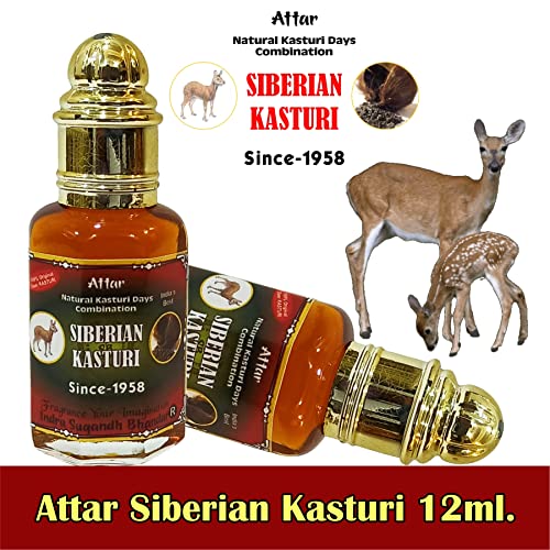 INDRA SUGANDH BHANDAR Oil Attar For Men|Women Siberian Kasturi Divine Musk Long Lasting Fragrance 12Ml Rollon Pack - View 2 of 3