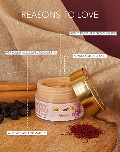 Fabessentials Saffron Sandalwood Face Cream -50gm | Lightweight and Non-Greasy | Even-toned &amp; Radiant Skin | Nourished and Moisturized Skin | Paraben Free | All Skin types - View 4 of 4