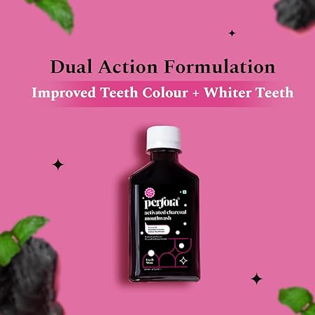 Perfora Activated Charcoal Toothpaste - 100g x 2 | SLS &amp; Titanium Dioxide Free | Bamboo Charcoal For 3x Whiter Teeth | Enamel Safe Teeth Whitening Toothpaste for Men &amp; Women | Cardamom Mint - View 6 of 7
