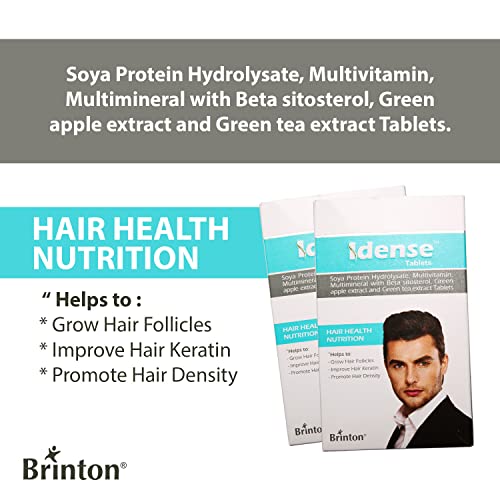 Brinton Idense Tablets for Male, 30 Tablet | Grow Hair Follicles | Improve Hair Keratin | Promote Hair Density (FROM INDIA)SAB - View 2 of 2