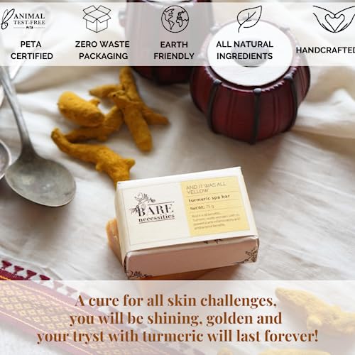 Bare Necessities Orange Cinnamon Bathing Bar | Organic Cold-processed, Handmade Soap for Smooth &amp; Clear skin | Mild Exfoliating soap for Men and Women - 75g - View 5 of 5
