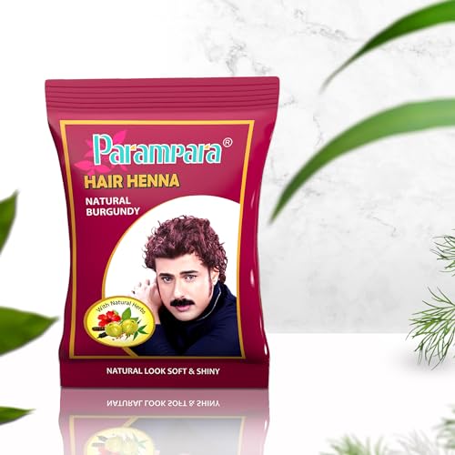 Parampara Ayurved Natural Burgundy Hair Colour Henna Dye with Goodness of Coffee Methi Amla Bhringaraj and Hibiscus 20gm Pack of 10-200gm (FROM INDIA)SAB - View 4 of 4