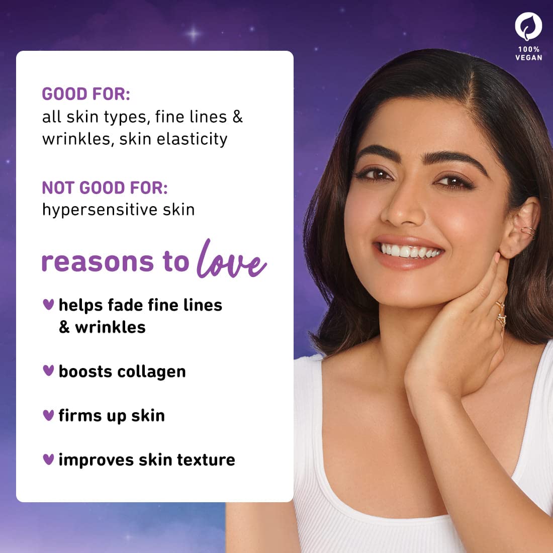 Plum 0.5% Retinol Renewing Night Cream | Prevents Fine Lines &amp; Wrinkles | Smoothens Skin | Boosts Collagen | With Bakuchiol &amp; Bisabolol | 100% Vegan | 50 gm - View 3 of 4