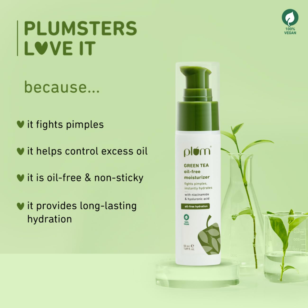Plum Green Tea Oil-Free Moisturizer For Face - View 6 of 8