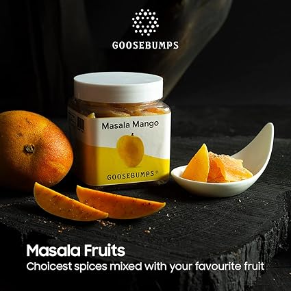 Goosebumps Masala Mango | Dried Mango | Dehydrated Fruit | Chatpata Mango Healthy Snack for kids and adults | (150g x 2 Packs), 300 gms (FROM INDIA FAAZ) - View 3 of 4