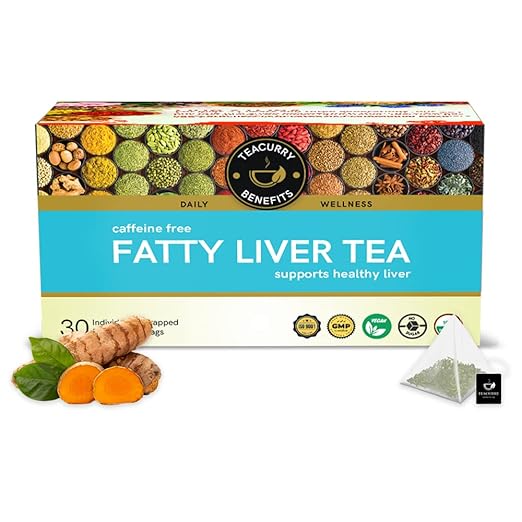 TEACURRY Fatty Liver Tea (1 Month Pack, 30 Tea Bags) - Helps With Fatty Liver Detox, Ginger, 60 Gms - Shop at Colombo Mall
