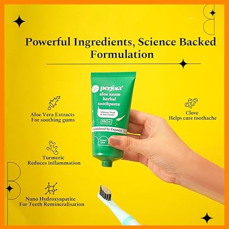 Perfora Sensitive Toothpaste - 150 grams (150g, Pack of 1) | Instant Sensitivity Relief Toothpaste | Toothpaste for Kids &amp; Adults | SLS Free Toothpaste | No Artificial Sweeteners | Made Safe Certified | Vegan Friendly Gel Toothpaste - View 3 of 5
