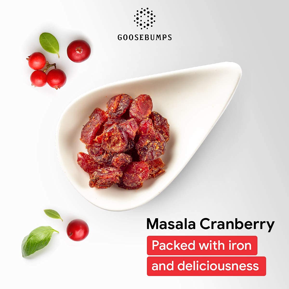 Goosebumps Masala Cranberry | Dried Cranberry | Chatpata Cranberry Healthy Snack for Kids and Adults | (150g x 2 Packs), 300 GMS (FROM INDIA FAAZ) - View 5 of 5