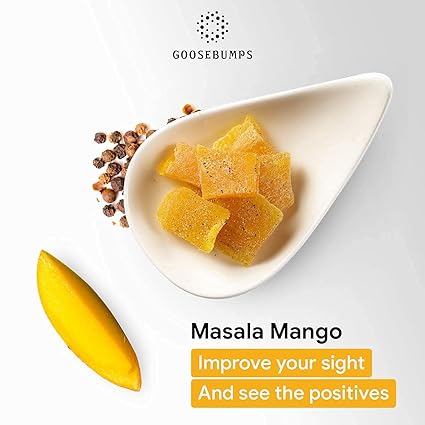 Goosebumps Masala Mango | Dried Mango | Dehydrated Fruit | Chatpata Mango Healthy Snack for kids and adults | (150g x 2 Packs), 300 gms (FROM INDIA FAAZ) - View 2 of 4