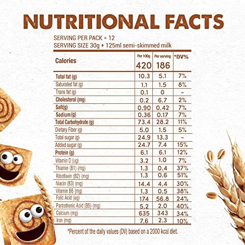 Nestle Cini Minis Cinnamon Breakfast Cereal Pack, 375g FROM INDIA (SAM) - View 3 of 3