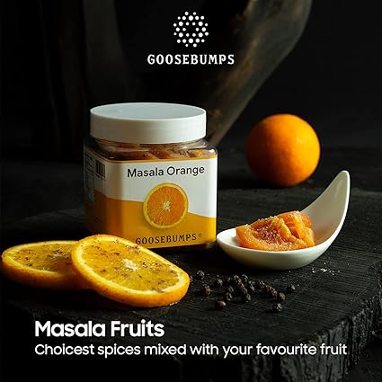 Goosebumps Masala Orange | Dried Orange Slices | Dehydrated Fruit | Chatpata Orange Healthy Snack for Kids and Adults | (150g x 3 Packs), 450 GMS (FROM INDIA FAAZ) - View 4 of 5