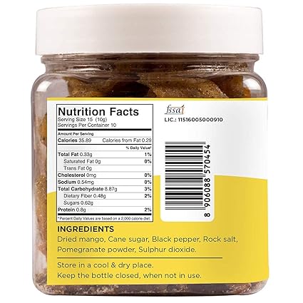 Goosebumps Masala Mango | Dried Mango | Dehydrated Fruit | Chatpata Mango Healthy Snack for kids and adults | (150g x 3 Packs), 450 gms (FROM INDIA FAAZ) - View 2 of 4