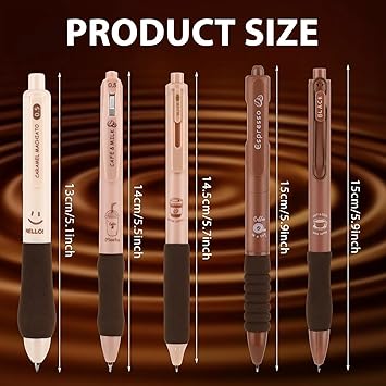 Amitasha 0.5mm Blue Gel Pens Retractable Quick Dry Ink Fine Point Smooth Writing Pens for School Office Supplies - 5 Pcs - View 2 of 6