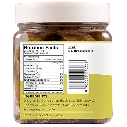 Goosebumps Masala Amla | Dried Gooseberry | Dehydrated Fruit | Chatpata Honey Amla Healthy Snack for kids and adults | Pack of 2 (150x2), 300g (FROM INDIA FAAZ) - View 2 of 4