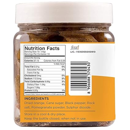 Goosebumps Masala Orange | Dried Orange Slices | Dehydrated Fruit | Chatpata Orange Healthy Snack for Kids and Adults | (150g x 3 Packs), 450 GMS (FROM INDIA FAAZ) - View 5 of 5