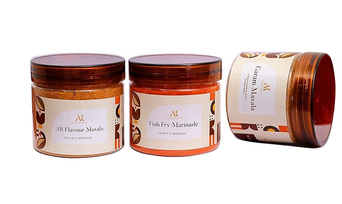 ABIDA RASHEED Organic Homemade Fish Fry Masala (100 Gram) Meat Masala (100 Gram) Garam Masala (50 Gram) Combo By Chef Kerala Traditional Style Preservative Free Masala Powder (FROM INDIA FAAZ) - View 3 of 4