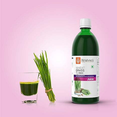 Krishna's Wheatgrass Juice - 1000 ML | Wheat Grass juice 9th day picked wheatgrass leaves | Pure, Natural and Ayurvedic Juice (FROM INDIA FAAZ) - View 4 of 6