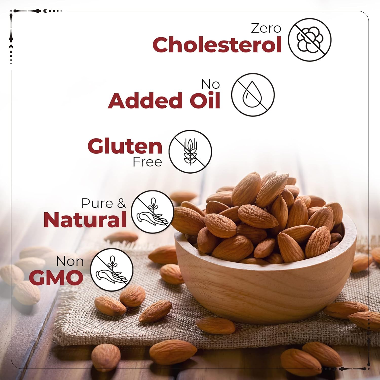 Happilo Premium Californian Almonds Roasted and Salted, 35 g - View 3 of 4