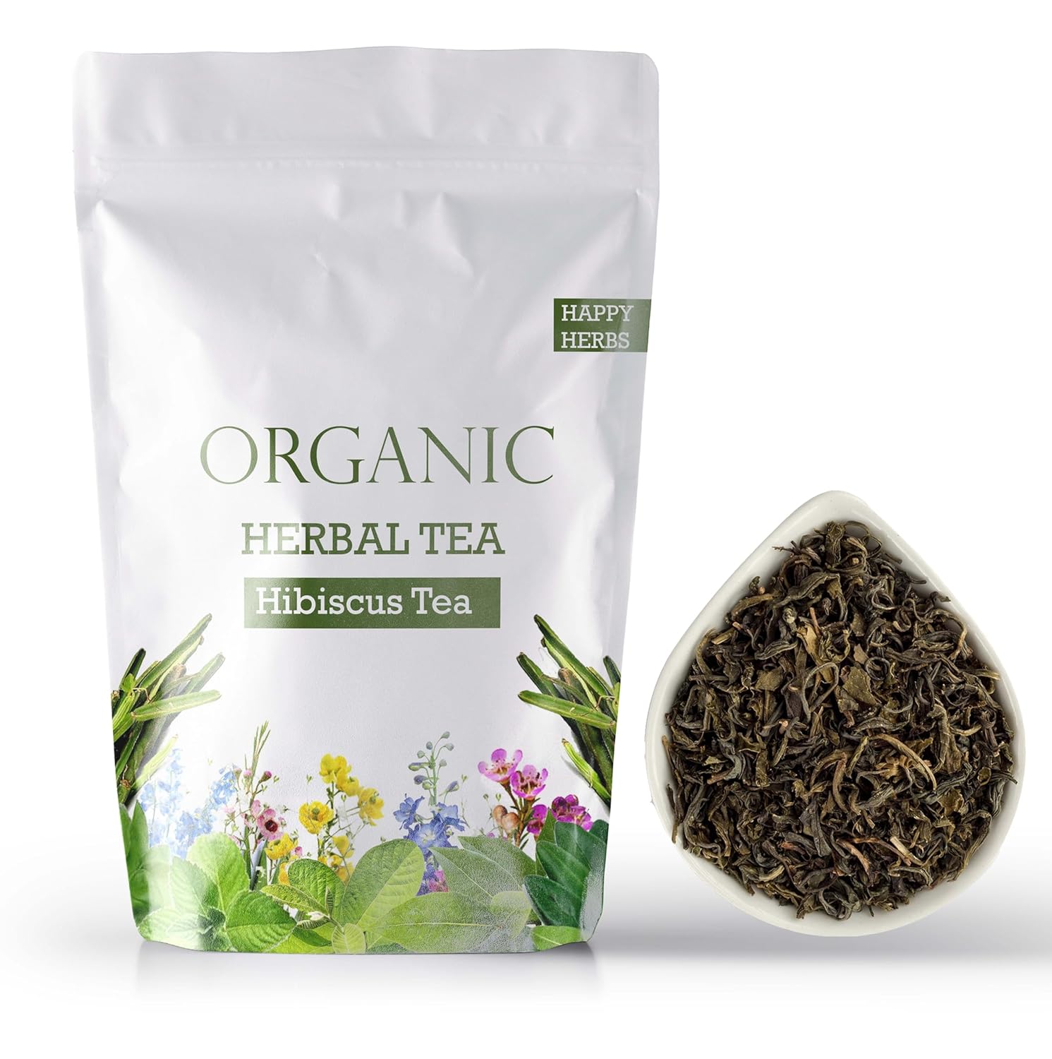 Happy Herbs: Herbal Tea | Hibiscus Leaf Tea | Organic Hibiscus Tea - (100 Grams) - View 5 of 5