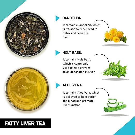 TEACURRY Fatty Liver Tea (1 Month Pack, 30 Tea Bags) - Helps With Fatty Liver Detox, Ginger, 60 Gms - View 2 of 6