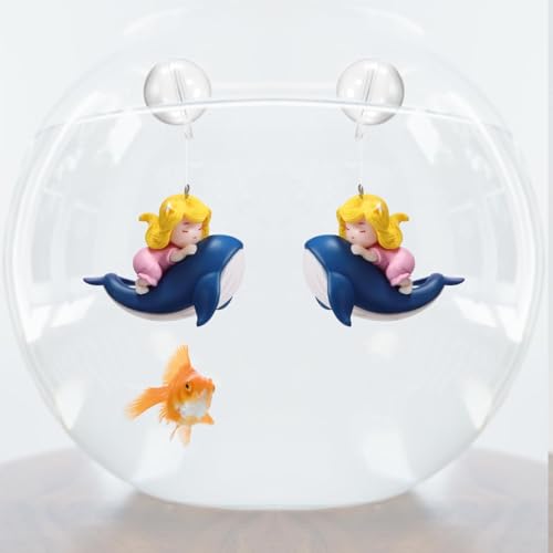 JAINSONS PET PRODUCTS Floating Toy for Aquarium Floating Aquarium Decorations 1 Cute Little Diver, 1 Surfer Boy, 1 Whale Riding Fish Tank Ornaments Decoration Fish Bowl Tank Accessories-Pack of 3 FROM INDIA(NUZ) - View 8 of 8