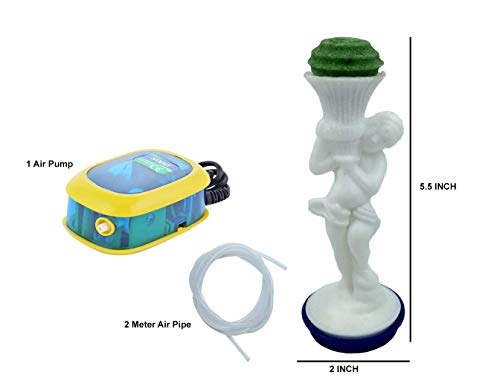 Jainsons Pet Products® White Angel Toy for Aquarium Fish Tank Decoration with Air Pump and Air Line FROM INDIA(NUZ) - View 4 of 4