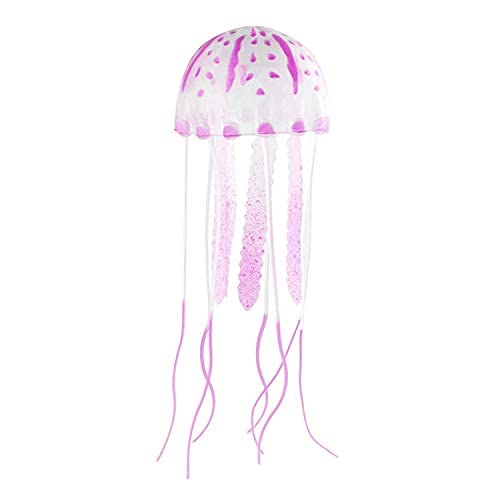 Jainsons Pet Products Aquarium Glowing Artificial Silicon Jelly Fish Tank Ornament Decoration (Pink) FROM INDIA(NUZ) - Related product