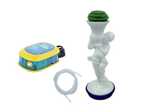 Jainsons Pet Products® White Angel Toy for Aquarium Fish Tank Decoration with Air Pump and Air Line FROM INDIA(NUZ) - Shop at Colombo Mall