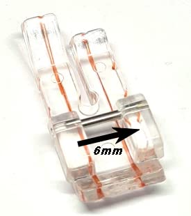 ZENITH 1/4" Straight (Quarter Inch) Transparent Patchwork Sewing Machine Quilting Presser foot Snap on type for Automatic Electric Low shank Sewing Machines suitable for Usha Janome Brother Singer etc . Steel Finish (1/4" Straight (Quarter Inch) Transparent) - View 3 of 5