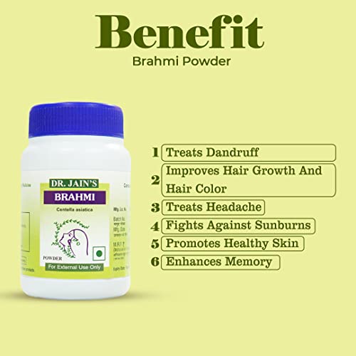 DR. JAIN'S Brahmi Powder 45grams Pack of 3 (FROM INDIA)SAB - View 2 of 2