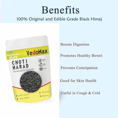 VedoMax Choti Harad Whole | Haritaki | Terminalia Chebula - Pure &amp; Natural 100 Gm, Sesame - View 2 of 4