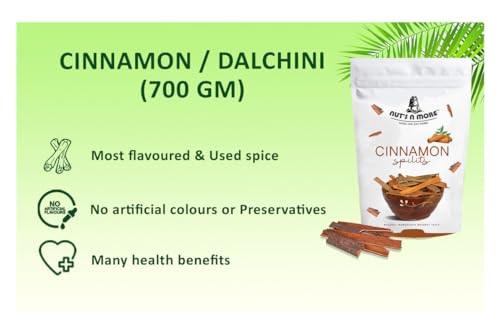 NUT'S N MORE Sril Lankan Split Cinnamon/dalchini Paper/paper Dosa Dalchini/dalchini Tukda/100% natural Spices Pack of 400 Gram - View 2 of 5