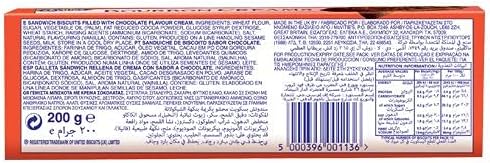 McVitie's Bourbon Cream Biscuit, 200 Gm FROM DUBAI (SAM) - View 2 of 4