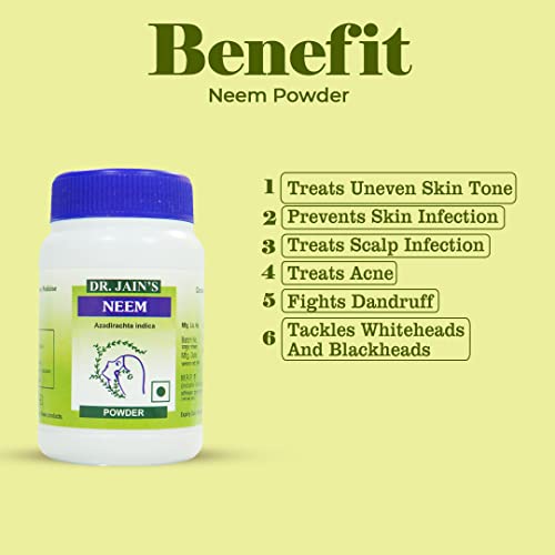 DR. JAIN'S Neem Powder 45grams Pack of 5 (FROM INDIA)SAB - View 2 of 2