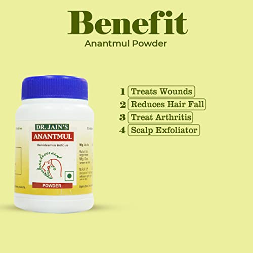 DR. JAIN'S Anantmul Powder 45grams Pack of 5 (FROM INDIA)SAB - View 2 of 2