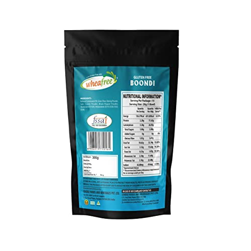 Wheafree Gluten Free Namkeen Combo Pack - Bikaneri Bhujia 400g + Boondi 300g | Delicious, Ready to Eat Snacks | Indian Tasty Crispy and Crunchy Snacks | Tangy and Spicy Taste(FROM INDIA)JEZ - View 2 of 3