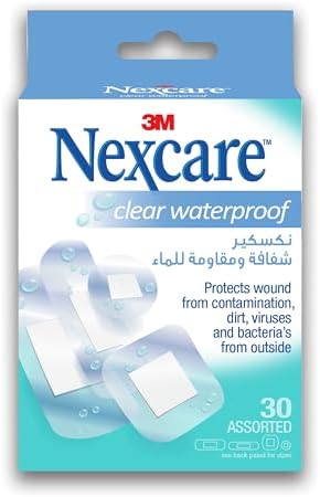 3M Nexcare Waterproof Bandages, Clear, Assorted Shapes, 30 Pieces FROM DUBAI (SAM) - Related product