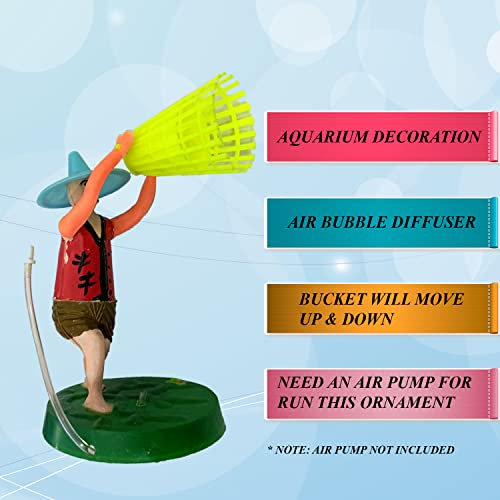 JAINSONS PET PRODUCTS Air Pump Operated Aquarium Decoration Fisherman Ornaments for Aquarium Fish Tank Decoration FROM INDIA(NUZ) - View 4 of 7