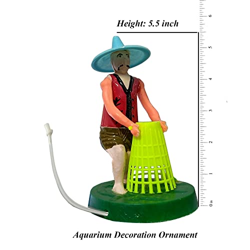 JAINSONS PET PRODUCTS Air Pump Operated Aquarium Decoration Fisherman Ornaments for Aquarium Fish Tank Decoration FROM INDIA(NUZ) - View 6 of 7