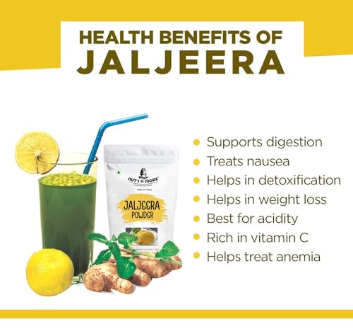 NUT'S N MORE Premium Jaljeera Powder/Jaljira Masala Powder Refreshing &amp; Tangy Drink Mix | No Preservatives | No Artificial Flavour Added | Jaljira Masala - (800gm) - View 4 of 5