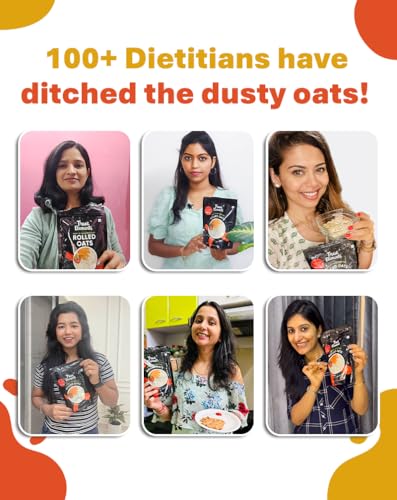 True Elements Steel Cut Oats 500g - Steel Cut Oats for Weight Loss | Sugar Free Oats | Healthy Breakfast | 100% Wholegrain | Diabetic Friendly Oats | Breakfast Cereal - View 2 of 6