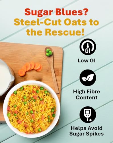 True Elements Steel Cut Oats 500g - Steel Cut Oats for Weight Loss | Sugar Free Oats | Healthy Breakfast | 100% Wholegrain | Diabetic Friendly Oats | Breakfast Cereal - View 3 of 6