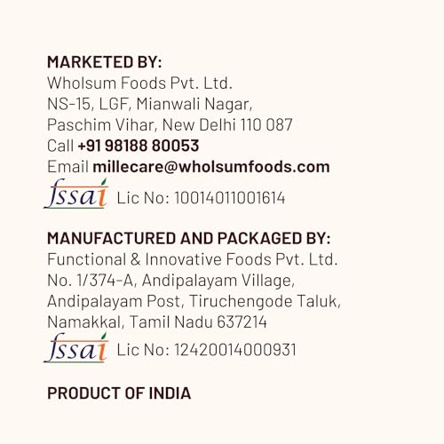 Mille Foxtail Millet and Little Millet Whole Grains Combo | Gluten Free | No Chemicals | High Plant Protein and Fibre | Millet Rice | Vegan | 100% Whole Grain | Pack of 2, 500g Each - View 2 of 5