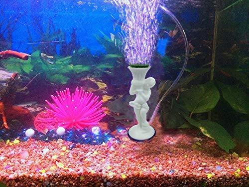 Jainsons Pet Products® White Angel Toy for Aquarium Fish Tank Decoration with Air Pump and Air Line FROM INDIA(NUZ) - View 3 of 4