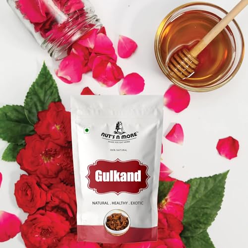 NUT'S N MOR Gulkand Natural Rose Petal Jam | Sun-Cooked Pure Rose Petal Jam with No Artificial Flavors (200gm) - View 5 of 5